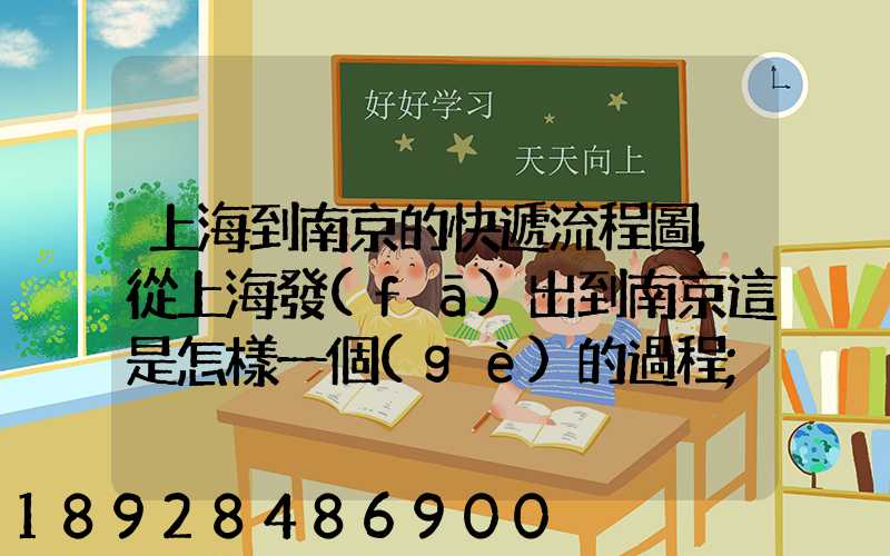 上海到南京的快遞流程圖,從上海發(fā)出到南京這是怎樣一個(gè)的過程