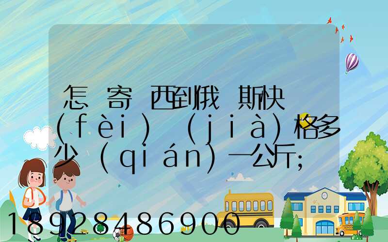 怎樣寄東西到俄羅斯快遞費(fèi)價(jià)格多少錢(qián)一公斤