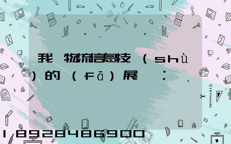 我國物流信息技術(shù)的發(fā)展趨勢