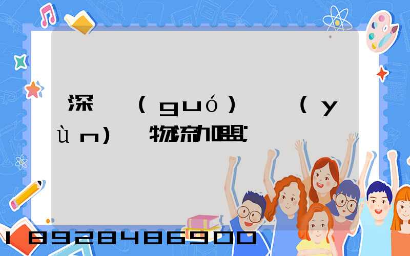 深圳國(guó)際運(yùn)輸物流加盟