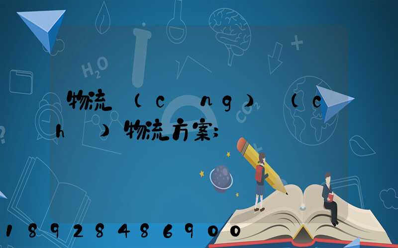 物流倉(cāng)儲(chǔ)物流方案