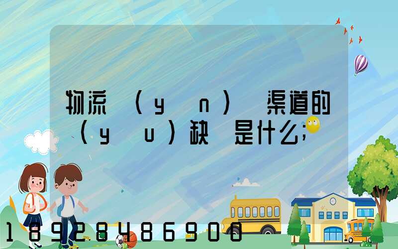 物流運(yùn)營渠道的優(yōu)缺點是什么
