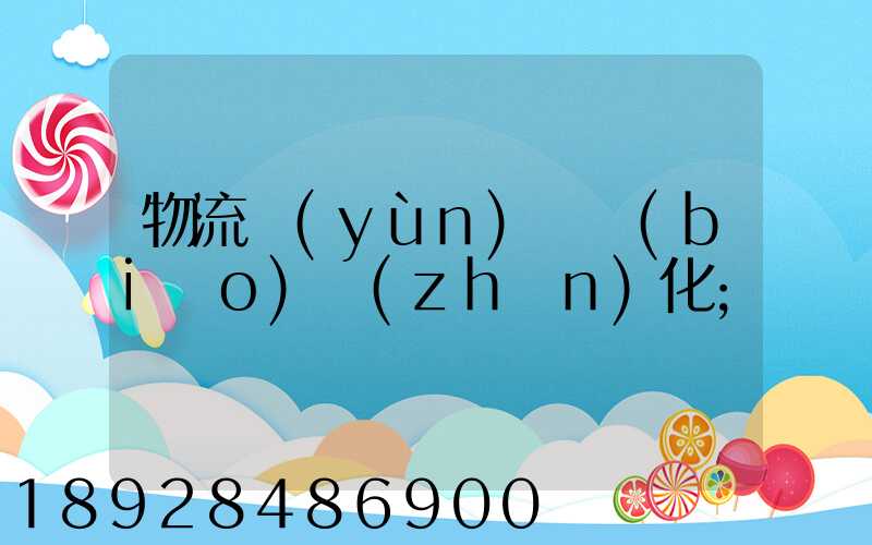 物流運(yùn)輸標(biāo)準(zhǔn)化