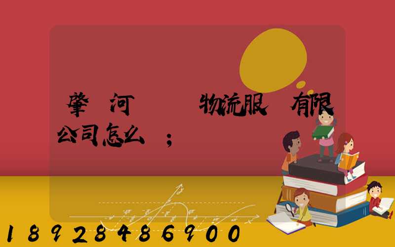肇慶河譽倉儲物流服務有限公司怎么樣