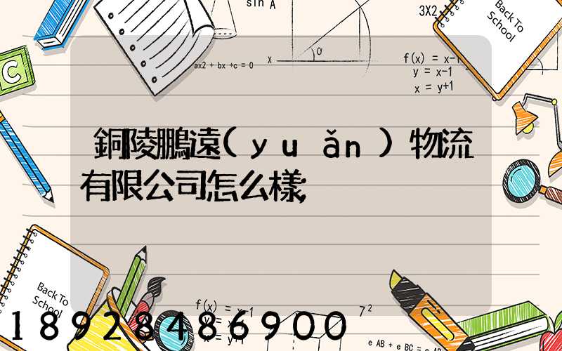 銅陵鵬遠(yuǎn)物流有限公司怎么樣